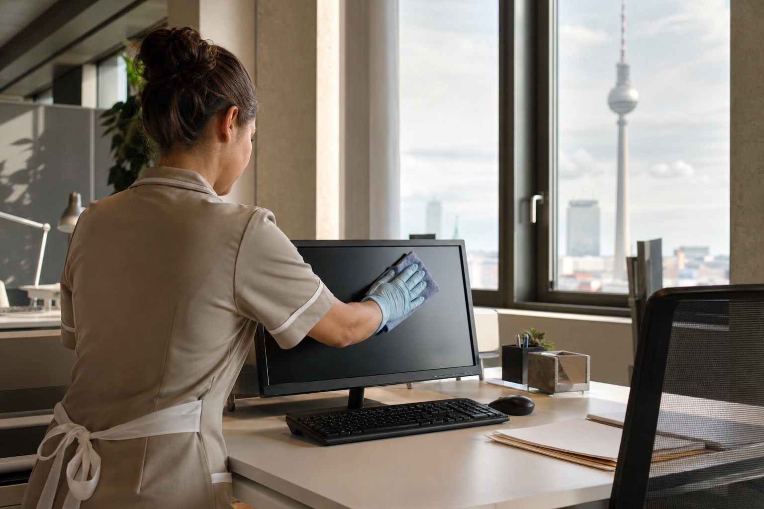 Büroreinigung mit Tageskraft in Berlin